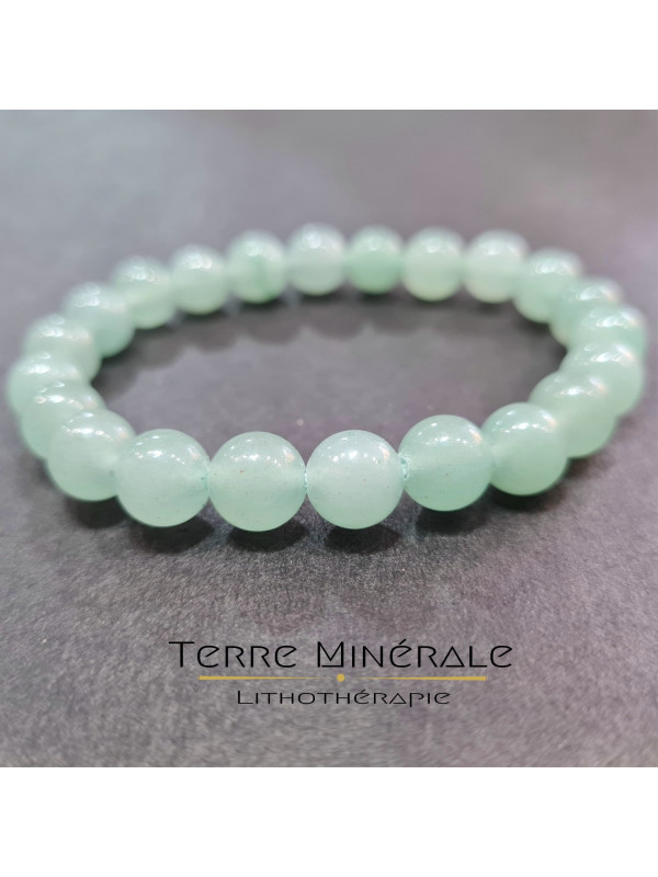 Bracelet Aventurine Verte AB Brésil Boule 8mm