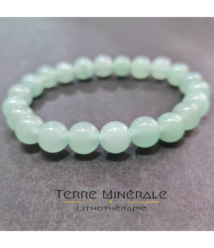 Bracelet Aventurine Verte AB Brésil Boule 8mm