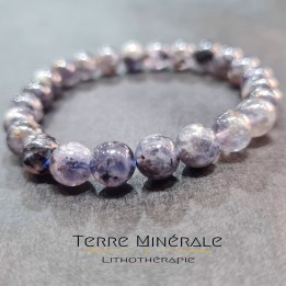 Bracelet Cordiérite AB Boule 8 mm