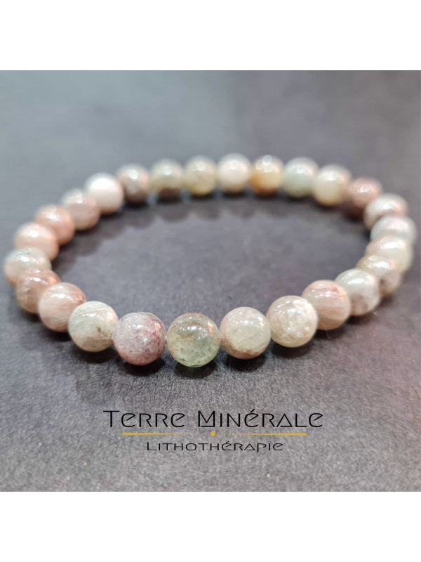 Bracelet Cyanite Verte A Boule 7 - 8 mm