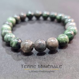 Bracelet Diopside Vert B Boule 8 mm