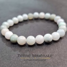 Bracelet Jade De Birmanie B Boule 8 mm