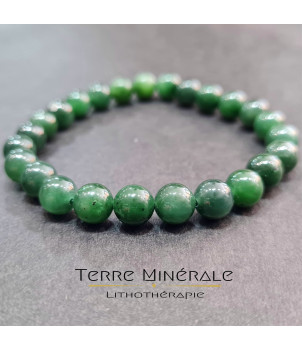 Bracelet Jade Nephrite AA+ Boule 8 mm