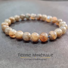 Bracelet Labradorite AB Boule 8 mm