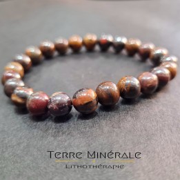 Bracelet Oeil De Fer AA Boule 8 mm