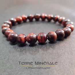 Bracelet Oeil De Taureau A Boule 8 mm