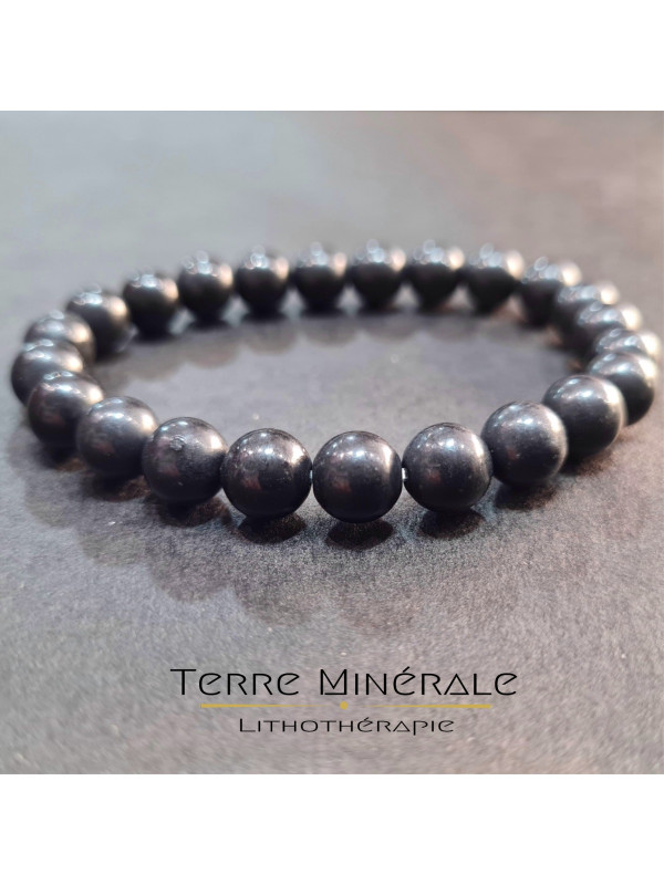 Bracelet Shungite A Boule 8 mm