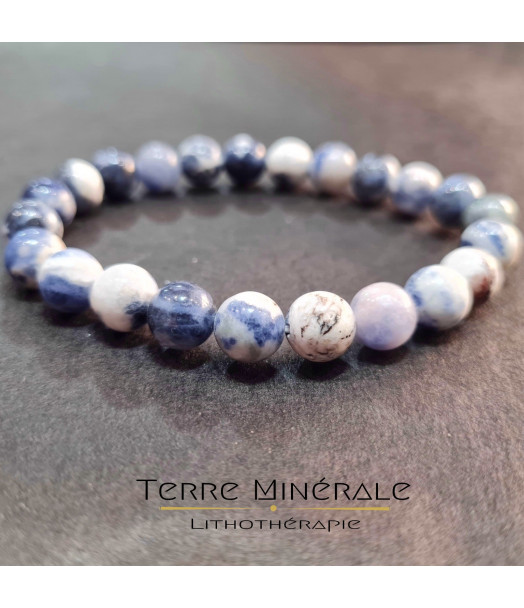 Bracelet Sodalite A Boule 8 mm Bracelet Sodalite A Boule 8 mm