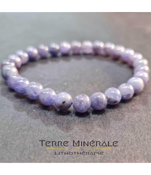 Bracelet Tanzanite Bleue A Boule 7 - 8 mm Bracelet Tanzanite Bleue A Boule 7 - 8 mm