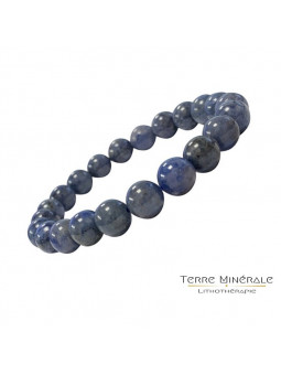 Bracelet Dumortierite Boule 6 mn