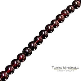Collier Grenat boules 4 mn