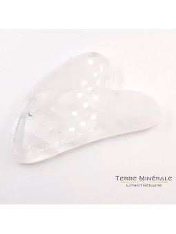 Gua Sha Coeur De Massage Cristal de Roche 80 mn