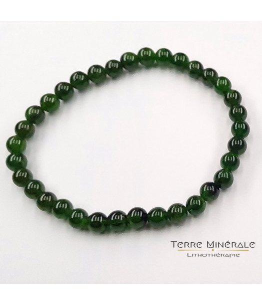 Bracelet Dioptase AA+ Boule 6 mm Bracelet Dioptase AA+ Boule 6 mm