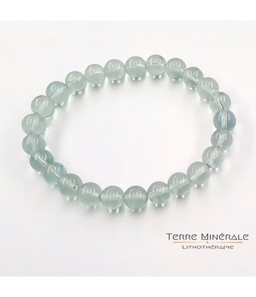 Bracelet Fluorine Verte AAA Boule 6.5 - 7.5 mm Bracelet Fluorine Verte AAA Boule 6.5 - 7.5 mm