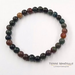 Bracelet Jaspe Heliotrope AB Boule 6 mm