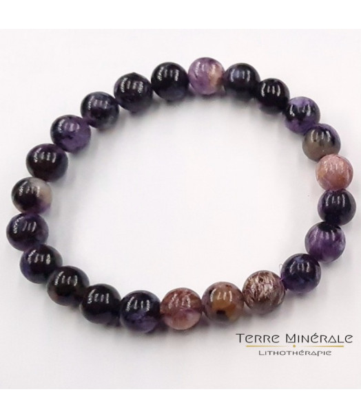 Bracelet Charoite AA Boule 8 mm Bracelet Charoite AA Boule 8 mm