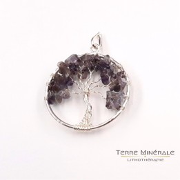 Pendentif Arbre De Vie 40mm Cordierite A