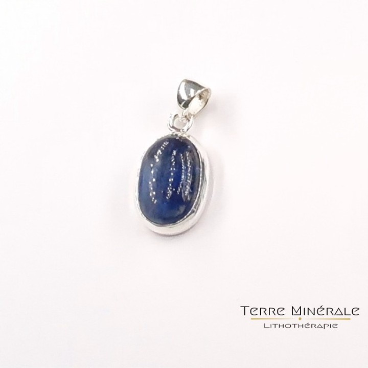 Pendentif Cyanite Bleue AA+ Argent 925