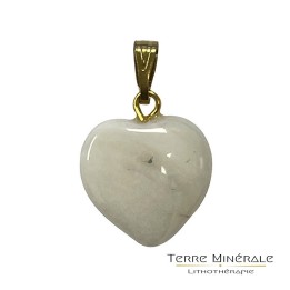 Pendentif coeur Aragonite 15 mn