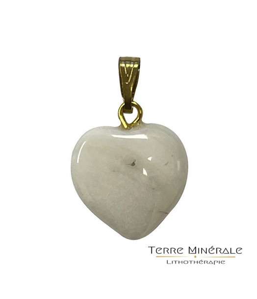 Pendentif coeur Aragonite 15 mn Pendentif coeur Aragonite 15 mn