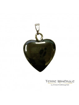 Pendentifs Coeurs Hématite 12 mn