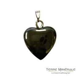 Pendentifs Coeurs Hématite 12 mn