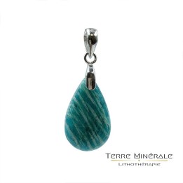Pendentif Amazonite - Argent 0,925 Rhodié