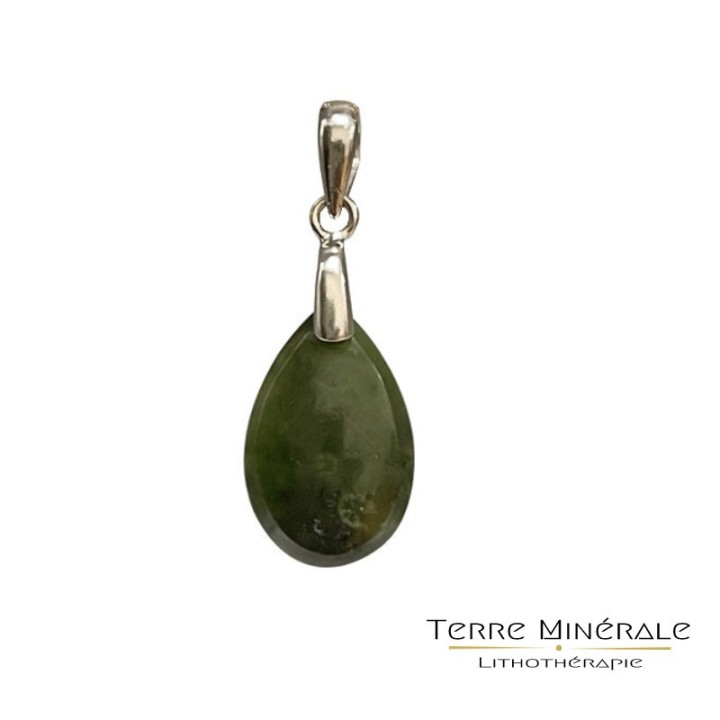 Pendentif Jade - Argent 0.925 rhodié