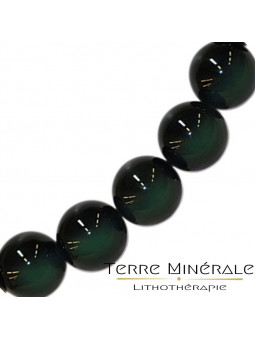 Collier Obsidienne Oeil Celeste 8 mn