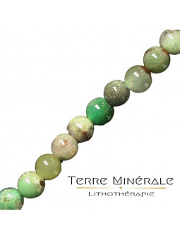 Collier Chrysoprase Madagascar 10 mm