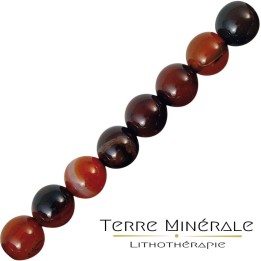 Collier Agate Rubanée 8 mn