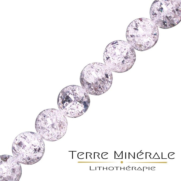 Collier Cristal de Roche Craquelé 6 mn