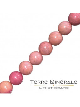 Collier Rhodonite boules 8 mm