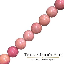 Collier Rhodonite boules 8 mm