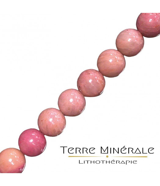 Collier Rhodonite boules 8 mm