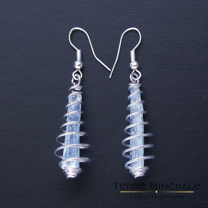 Boucles d'oreilles Cyanite