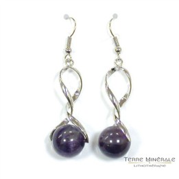 Boucles d'oreilles Améthiste