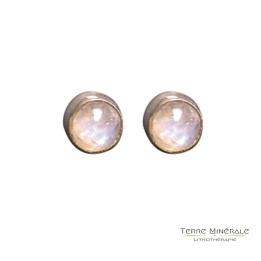 Boucles d'oreilles Pierre de Lune argent 0.925
