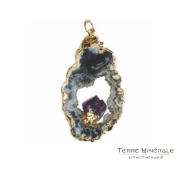 Pendentif Améthiste Tranche Geodhinos