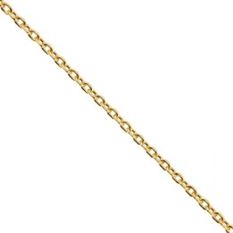 Chaîne forçat plaqué or 45 cm