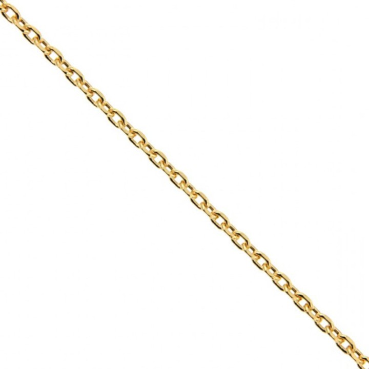 Chaîne forçat plaqué or 45 cm