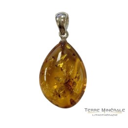 Pendentif Goutte en Ambre