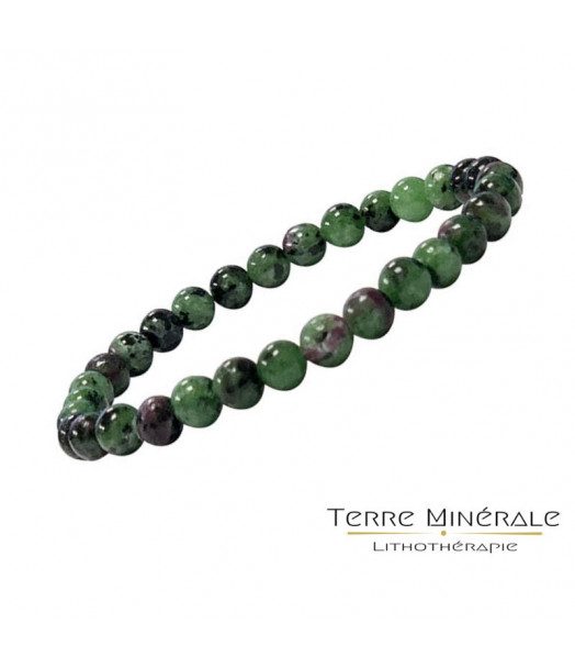 Bracelet Rubis Zoisite 8 mm Bracelet Rubis Zoisite 8 mm