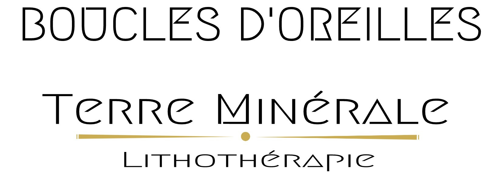 BOUCLES D'OREILLES - TERRE MINERALE