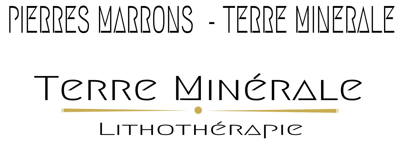 PIERRES MARRONS  - TERRE MINERALE