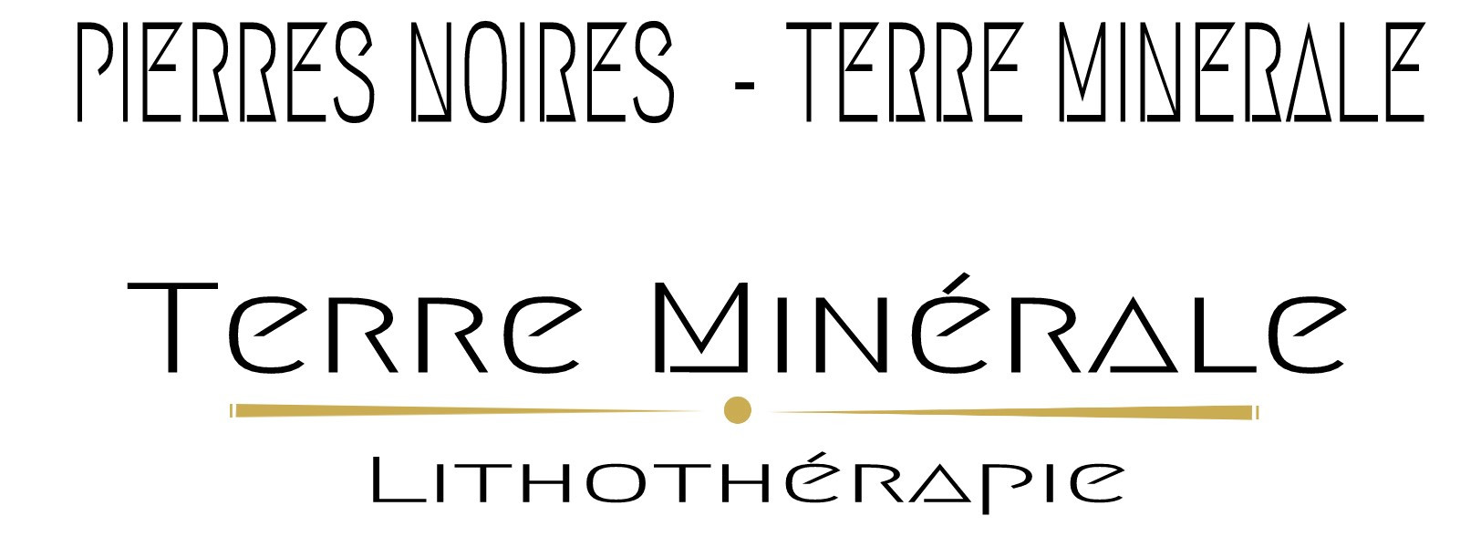 PIERRES NOIRES  - TERRE MINERALE
